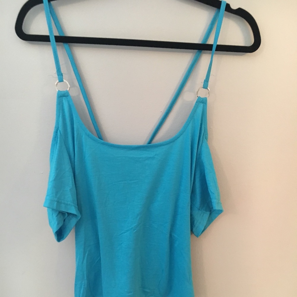 Short sleeve top with tie up back